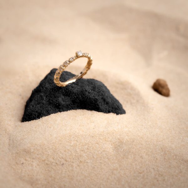 Bague "Ondulation chatoyante"