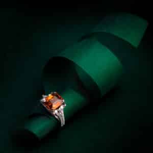 Bague « Topaze en Majesté »