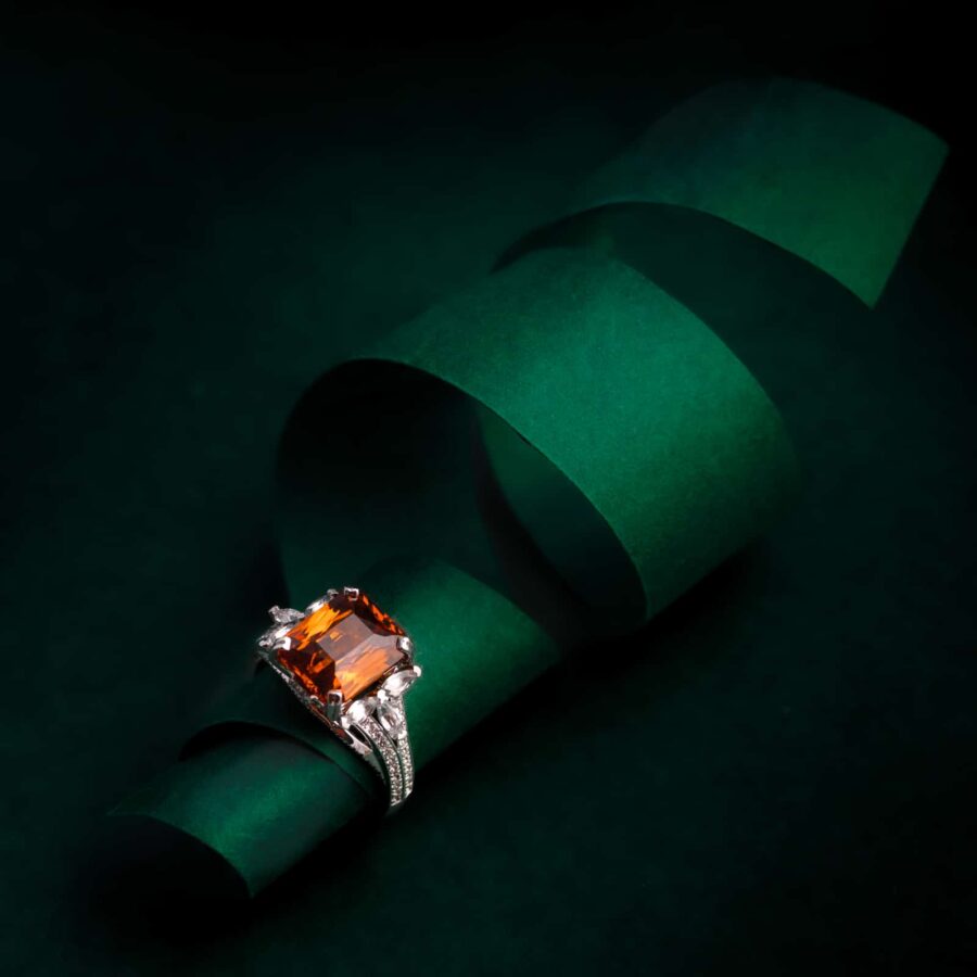 Bague « Topaze en Majesté »