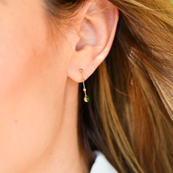 Boucles d'oreilles "Jade impérial"