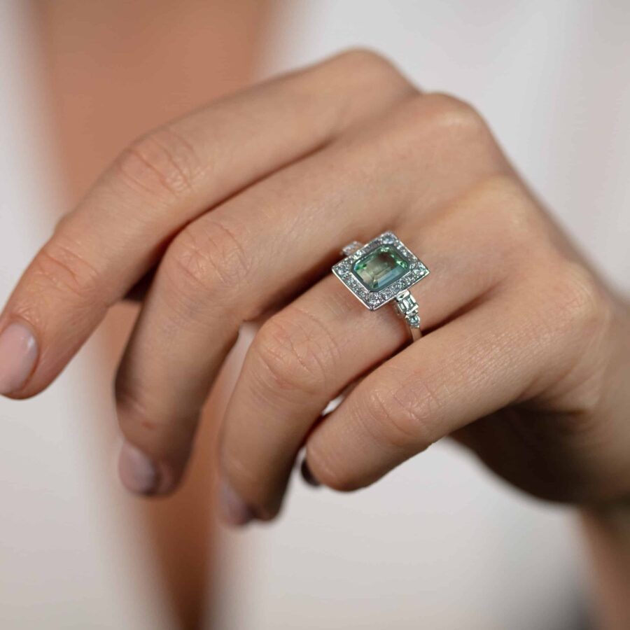 Bague « Impériale Clarté Verte »